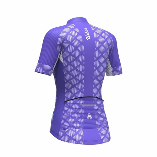 Women's Pro Series Purple Cycling Short Sleeve Jersey, Bib Shorts, or Kit Bundle - Picture 10 of 15