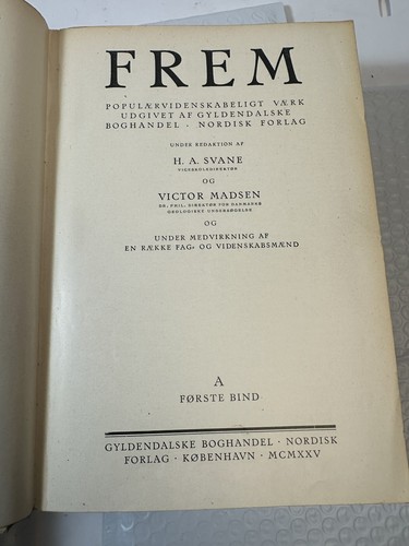 FREM 1925 & 1927 Danish Science Vols A & B Gyldendalske Antique 2 Book Set - Bild 19 von 24