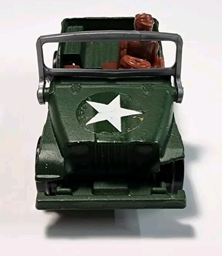 Vintage Corgi Juniors Whizzwheels Military Green Willys Jeep 1/64 Diecast - Picture 3 of 11