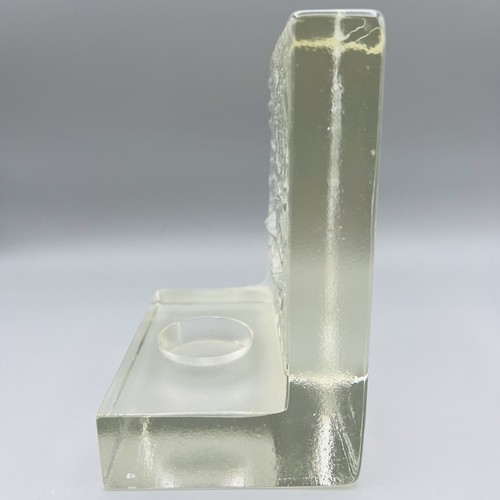 Vintage Uno Westerberg Pukeberg Sweden Art Screened Abstract Glass Votive Holder - 第 4/11 張圖片