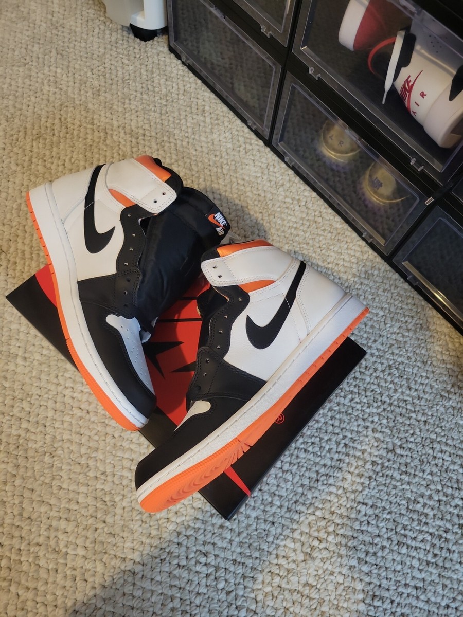 Size 10.5‎ Jordan 1 Retro High Electro Orange Mens Lace-Up Sneakers 555088-180 s-l400.jpg main image 2