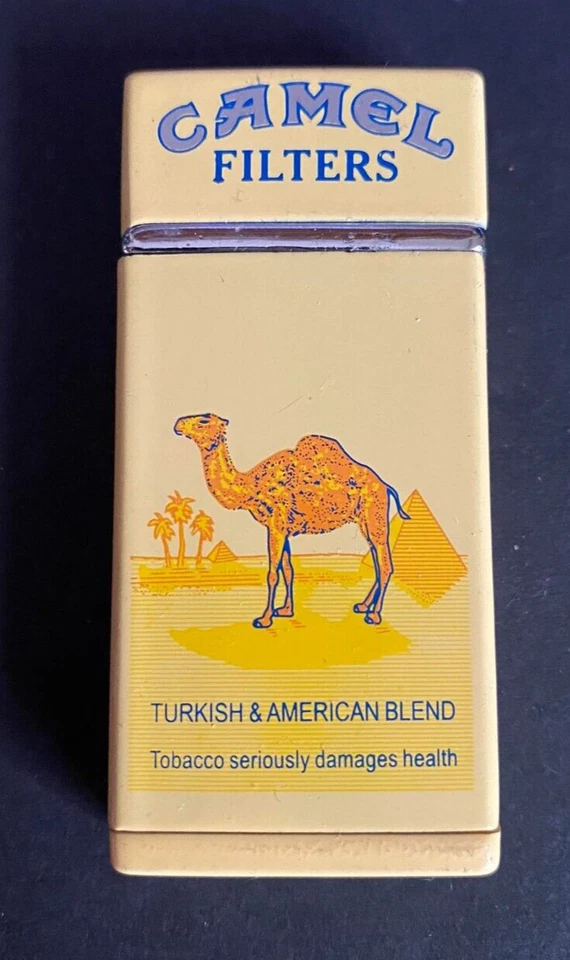 RARE Camel Filters Vintage Mini Metallic Gas Lighter Flat Size Cigarettes NO BOX - image 3 of 3