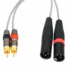 1set RCA M to XLR 3Pin plug interconnect cable L2B2AT for Mark Levinson Madrigal