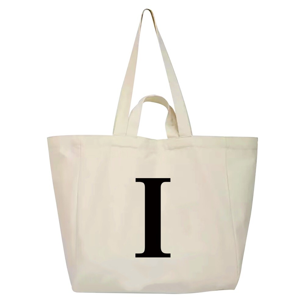 Reusable Canvas Duty Extra Large Grocery Bag Beach Tote School Shopping Bag New