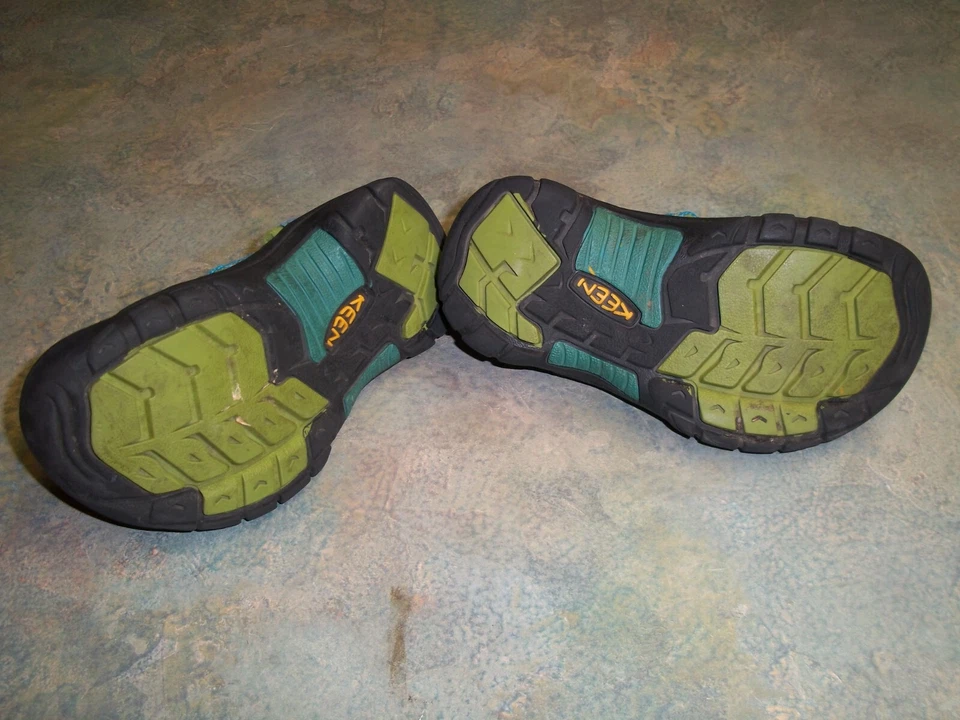 Keen Newport H2 Sandals Blue Green Shoes Toddler Kids Size 11 Hiking Waterproof - Image 3 of 3