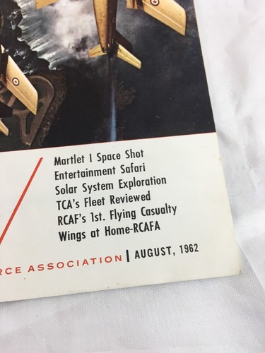 Wings In Space The Canadian Aerospace Magazine RCAFA August 1962 Vol 1 No. 4 - Picture 2 of 9