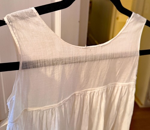 Antique Girls' Edwardian Cotton Dress Slip ZZ354 - Picture 5 of 5