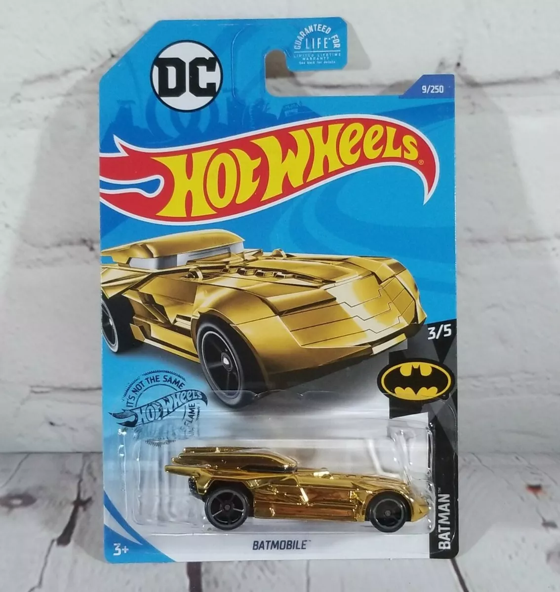 2020 Hot Wheels DC Batmobile 9/250 Batman Series GOLD CHROME 1:64 Diecast  car