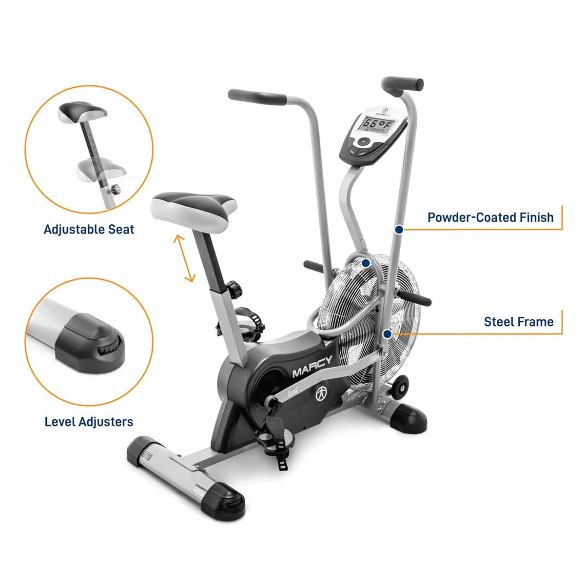 Azure 1016 Marcy Azure Elliptical Cross Trainer Adjustable Seat