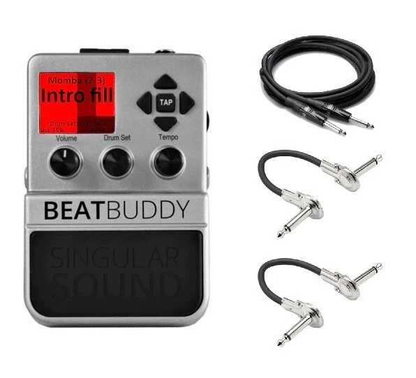 Drum machine pedal clearance for guitarists