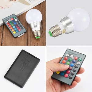 Rgb 3w Led Ball Détails E27 Sur Lumière Maison Set Ampoule Changement LampeTélécommande 34AjqR5L