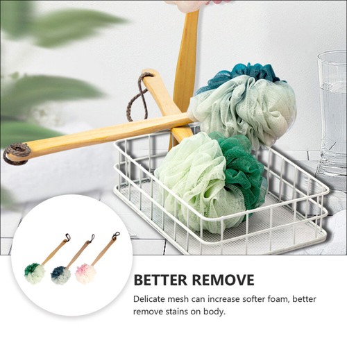 3pcs Bath Sponges Bathing Bathroom Spa Washing Shower Loofah Brush - Bild 5 von 12