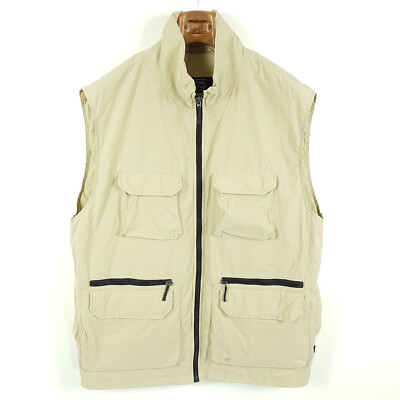 Camel Active Weste Herren Gr. 52 Beige Outdoor Ärmellos Jacke Gilet