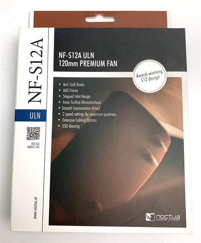 Noctua Gehäuselüfter NF-S12A ULN - 120x120x25mm - 3-Pin - 600-800 RPM - Afbeelding 2 van 4