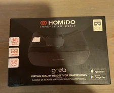 🌍 Homido Grab Virtual Reality Headset for Smartphones (Black)No Box ‼️