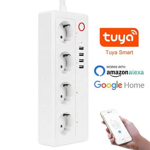 Melery Tuya Wifi Smart Striscia di Alimentazione EU US AU Presa con Presa di Ricarica USB - Foto 12 di 29