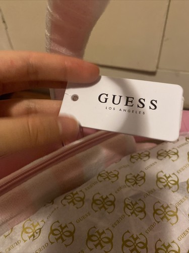 GUESS - Large Beach Tote Bag with Pouch - Washed Out Pink - NEW - RRP$149.95 - Picture 4 of 7