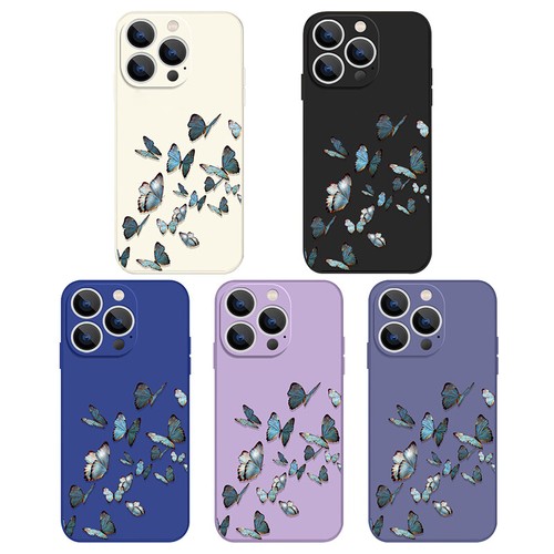 Phone Case For iPhone 16 15 14 13 12 Pro Max 11 XR Butterfly Pattern Soft Cover - Picture 3 of 18