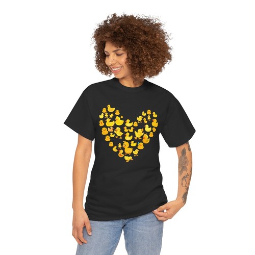 Rubber Duck Heart T-Shirt - Funny Cute Ducky Tee for Fall Season - Bild 30 von 85