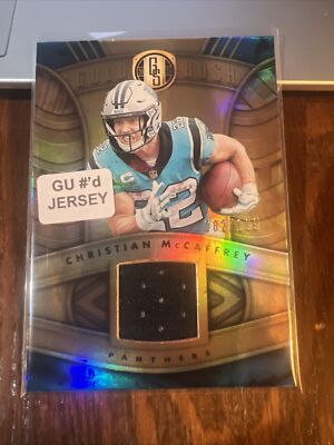 Christian McCaffrey 2021 Gold Standard Gold Rush Patch #GR-CM /199 Panthers
