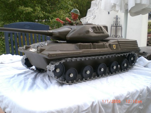 Panzermodell, Leopard 1 ähnlich, orig. 70er Jahre, ca. 1978, absolute Seltenheit - Bild 2 von 4