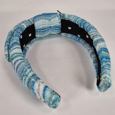 NWT LELE SADOUGHI Knit Veronica Blue Headband | eBay