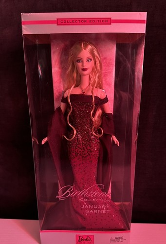 2002 Januar Granat Barbie Puppe Birthstone Collection blond #B3409 - Bild 1 von 7