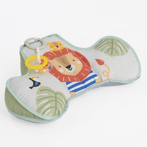 Tummy Time Pillow with Detachable Toys Support for Newborn & Up, Develops Muscle