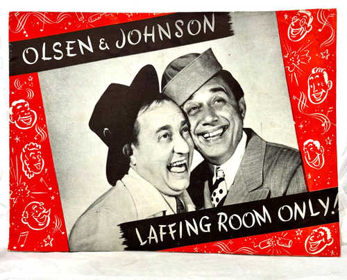 LAFFING ROOM ONLY Souvenir Program OLSEN & JOHNSON / BETTY GARRETT NYC 1945 - 第 1/3 張圖片