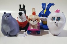 Lot of 5 The Secret Life of Pets 2 McDonald's Toys Happy Meal 2019