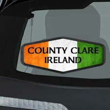 COUNTY CLARE IRELAND Irish Ireland Flag Sticker Decal 4x6 inc