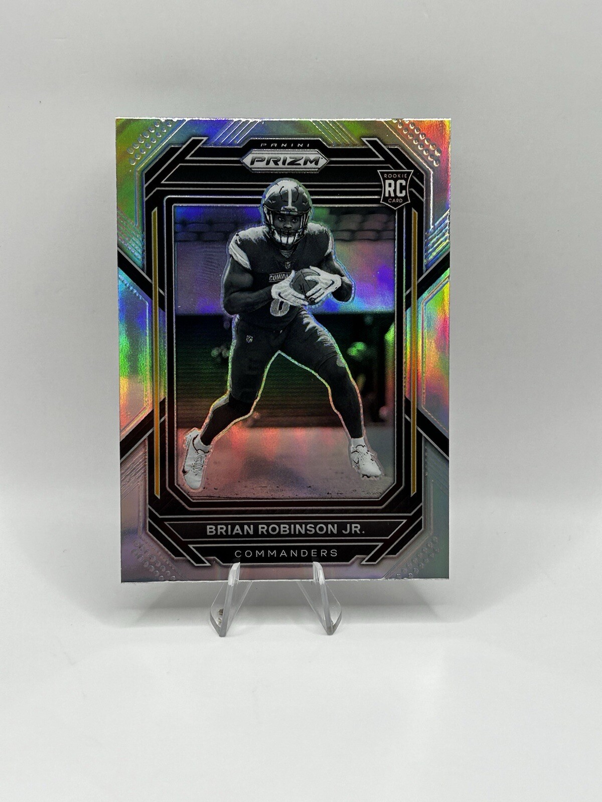 2022 Prizm #321 Brian Robinson Jr RC  Negative Silver Variation Washington