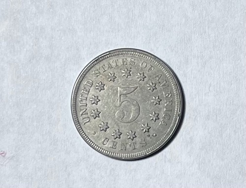 1867 shield nickel no rays - Picture 2 of 4