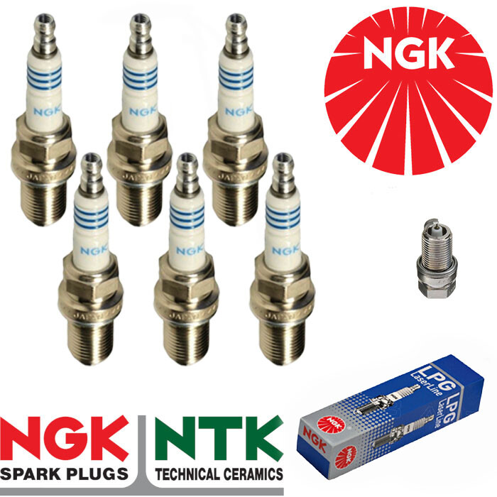 NGK Iridium LPG Spark Plugs - fits Mercedes V280 2.8 98- x6
