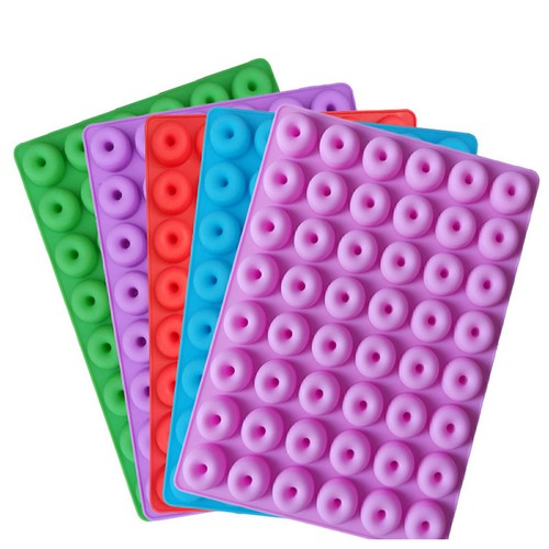 Silicone Cake Donut Mold Muffin Candy Pudding Pastry Bakeware Baking Tray 48 Cup
