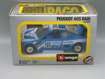 Voiture Peugeot 405 Raid bleu - Bburago 0131 - Photo 1/4