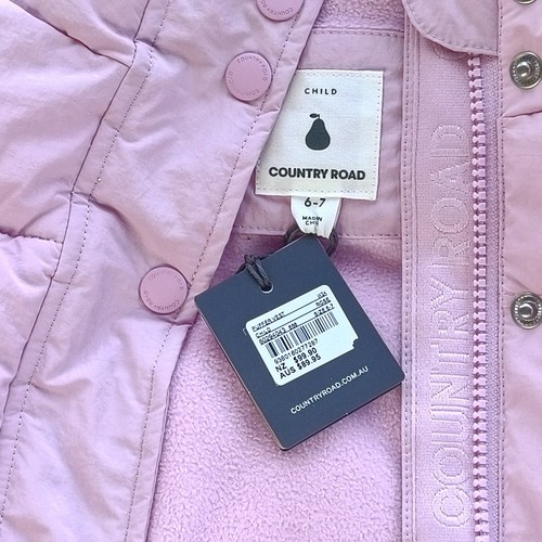 Country Road Girls Puffer Vest Jacket Pink New with Tags - Picture 4 of 7