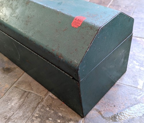 Vintage PARK Green Metal Tool Chest with Tray 20" Model 702 - Picture 6 of 8