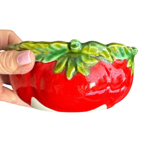 Vintage Rare Mancer Made in Italy Tomato Bowl - Picture 7 of 7