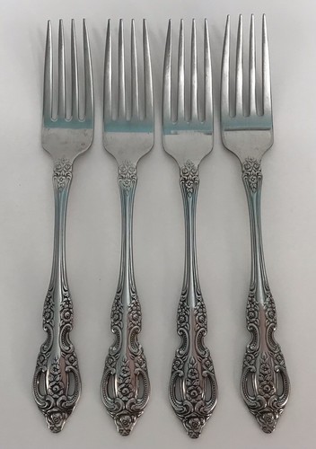 Oneida Pembrooke Renoir 4er Set Tafelgabeln *LESEN*