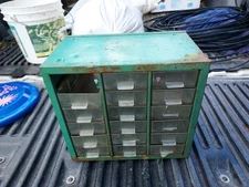 Vintage Eveready Minature Lamps Metal Cabinet Hardware Store Display