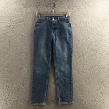 Banana Republic High Rise Straight Leg Jeans Womens 26 Blue Denim Cotton Blend