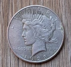 1928-S Peace Silver Dollar $1 Semi Key Date, Nice Circulated Coin