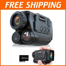 High-Performance 4K Monocular with 8X Zoom - Ideal for Night Hunting & Caving