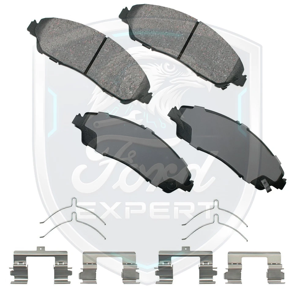 Kit de pastillas de freno delanteras de cerámica Akebono OEM para Honda Pilot Ridgeline 2009-2025 Foto 3 de 4