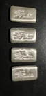 Silver Bar LOT OF FOUR 5 OZ SILVER BARS 20 Ounces IN ALL VERY NICE