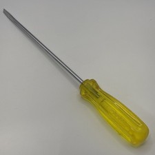 Vintage PROTO 9634 Slotted Screwdriver Made In USA Yellow Handle