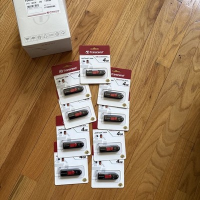 Transcend JetFlash 590 USB 2.0 Flash drives 4GB New Sealed Lot of 9