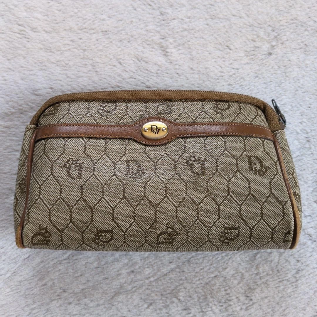 Pochette Christian Dior beige 7 pouces