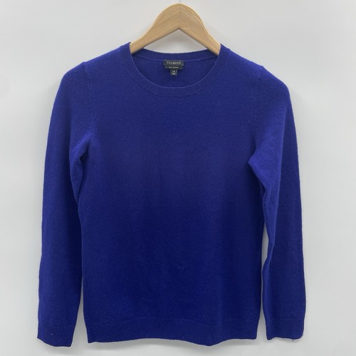 Talbots Womens Size XS 100% Cashmere Long Sleeve Crew Neck Sweater Purple 2384 - Picture 1 of 5